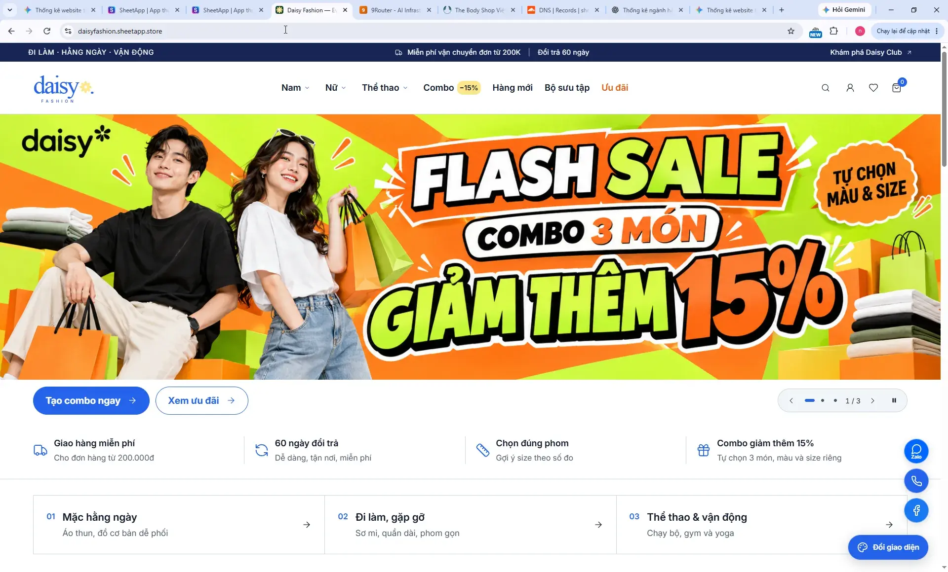 Web Thời Trang Daisy Fashion